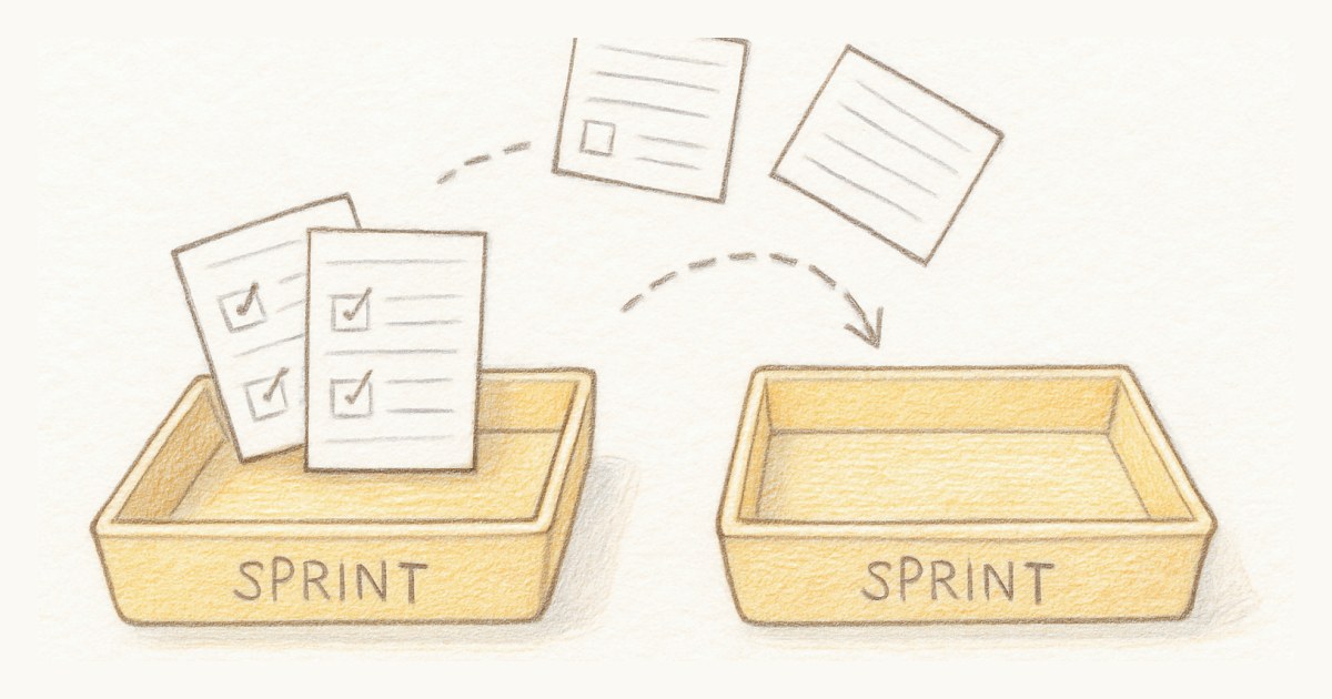 Sprint spillover: roll unfinished stories over, but do not re-estimate them